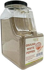 Ground White Pepper | Dried Herb & Seasoning | by Dasher's Spice & Beans | 5 lbs