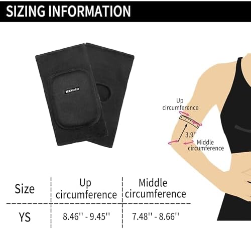 Kids Elbow Pads Breathable Arm and Elbow Protector for Boys, Girls, and Teens Crashproof Compression Sleeve for Skiing，Skating, Volleyball, Cycling Sports Safety Gear