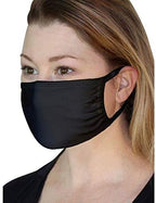 Fruit Of The Loom Unisex Reusable Cotton Face Cover - 5 Pack, Black (Black)