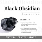 rockcloud Black Obsidian Rune Stones Tumbled Engraved Lettering Crystal Set for Wicca Crystals Healing Chakra Reiki