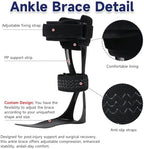 AFO Brace for Foot Drop - Lightweight Stabilizer for Men & Women, Fits in Most Shoes for Stroke, MS & Hemiplegia Recovery, Ankle Support & Drop Foot (Right, Medium)