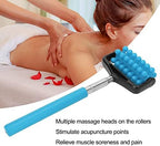 Ymiko Massage Stick, Yoga Massage Stick for Men and Women Granular Body Massage Tool Telescopic Roller Massage Stick Home Neck Leg Back Body Massage Stick(Sky Blue)