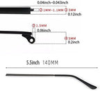 Metal Glasses Replacement Temple Eyeglass Arms Legs Glasses Repair Kit Universal with Screws Screwdriver