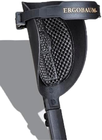 Ergobaum 7G Ergonomic Crutch/High Performance Perfect Cane- Single Unit Ergobaum that Acts As a Extra Balance Strong Performance Walking Companion