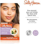 Sally Hansen Wax Kit Wax Strips for Face & Bikini| Vegan, Dermatologist Tested, Long-Lasting Smooth Skin | 20 Count