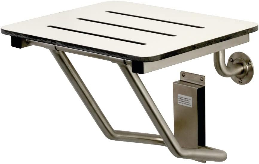 Kingston Brass KBSS1816 Adascape-Shower-Seat, Brushed Stainless Steel
