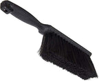 Carlisle 3622503 Flo-Pac Plastic Handle Counter Brush, Horsehair Blend Bristles, 2-1/2" Bristle Trim, 8" Length, Black (2)