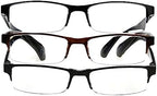 Foster Grant mens Pete Rectangular Reading Glasses