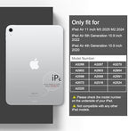DONGKE for iPad Air 11 Inch Case M4 2026 / M3 2025 / M2 2024 & iPad Air 5th 2022 / 4th Gen 2020 10.9 Inch, Ultra Thin Soft TPU Back Cover with Pencil Holder Support Auto Wake/Sleep, Sun & Moon