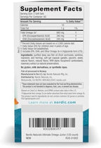 Nordic Naturals Ultimate Omega Jr., Strawberry - 120 Mini Soft Gels - 680 Total Omega-3s with EPA & DHA - Brain Health, Mood, Learning - Non-GMO - 60 Servings