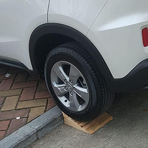 TOCTUS OUKEJNM Wheelchair Threshold Ramp Non-Slip Wooden Ramp Access Ramps for Step Driveway Curb Garage Shed Entry Transition Ramp 7-15cm Rise(35x38.8x15cm)