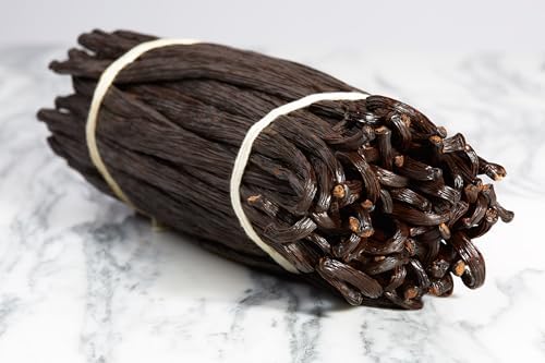 25 Grade B Vanilla Beans - Whole Vanilla beans, ideal for making vanilla extract, 5-7" inches