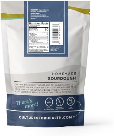 Cultures for Health San Francisco Sourdough Style Starter Culture | Homemade Artisan Bread | Heirloom, non-GMO | Live Culture Bread Mix | Easy to Follow Recipe