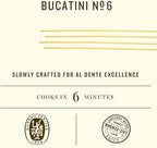 Rummo Bucatini Pasta N.6 - Bucatini Pasta Noodles, Dry Pasta, Durum Wheat Semolina Pasta, Bronze Cut, Imported from Italy - 16 Ounce (Pack of 1)