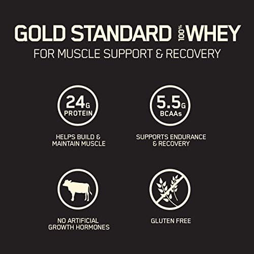 Optimum Nutrition Gold Standard 100% Whey Protein Powder, Double Rich Chocolate 10 Pound (Packaging May Vary)
