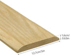Door Transition Strip Wood Threshold Transition Unfinished Solid Red Oak Interior Threshold Doorways Reducer Threshold(36 x 5 x 0.63 Inches)