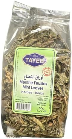 TAYEB Dried Mint Leaves 50g - Premium Quality, Aromatic Culinary Herb for Cooking & Tea