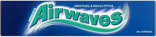 Airwaves Menthol & Eucalyptus Sugarfree Gum 10 Pellets - Pack Of 30