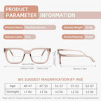 3 Pack Bifocal Reading Glasses for Women Men Oversized Clear Top Bi-focal Readers Far/Near Dual-use Computer Eyewear