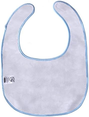 Littleforbig Cotton Waterproof Adult Babydoll Bib with Adjustable Hook-and-Loop Fastener Closure Printed 2 Packs - Zoo Animals and Cherry Adult Bibs