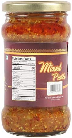 TAJ Gourmet Mixed Pickle, (Mix Achar), 300g (10.5oz)