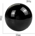 Natural Meditation Crystal 55mm Natural Obsidian Crystal Ball, for Home Decorative Crystal Stone