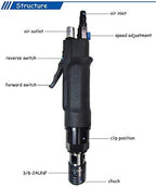 MXBAOHENG M3-M12 Pneumatic Tapping Machine Air Drill Tapper for Universal Flexible Arm Portable for Using Chuck Size: M3,M4,M5,(M6),M8,M10,M12 (400 rpm)