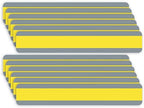 Ashley Productions Double Wide Sentence Strip Reading Guide, 1-1/4" x 7-1/4", Yellow, Pack of 12