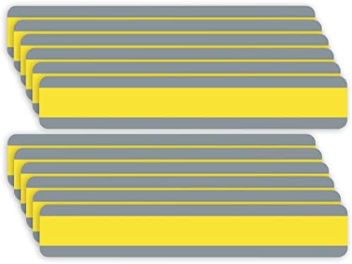 Ashley Productions Double Wide Sentence Strip Reading Guide, 1-1/4" x 7-1/4", Yellow, Pack of 12