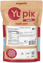 Yupik Organic Couscous, 2.2 lb (35.2 oz), Non-GMO, Vegan, Kosher, USDA Certified, Nutty & Tender Durum Wheat Grain, Low-Calorie, High Fiber & Protein, Ideal for Salads, Soups & Baking