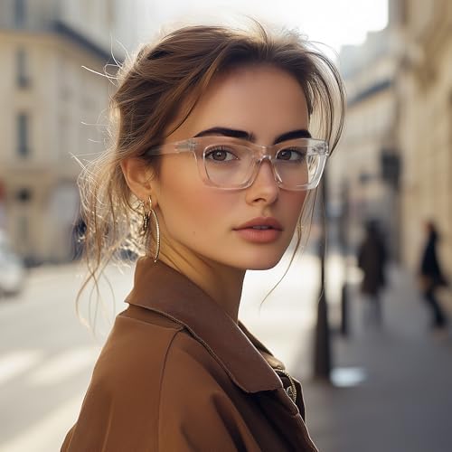 Blue Light Glasses for Woman/Men– Computer & Gaming Eyewear with Blue Light Blocking for Eye Protection, Bright Black