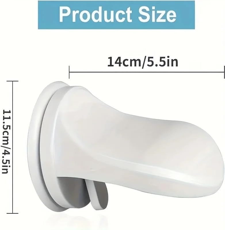 Shower Foot Rest with Suction Cups, Bathroom Wall Mounted Foot Pedal - No Drill Adjustable Height Step for Shaving Legs & Washing Feet, Secure Hold on Tile (1)