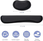 Hoewina Keyboard Wrist Rest,Ergonomic Wrist Rest,Superfine Fabric and Gel Memory Foam Wrist Pad for Computer Keyboard for Easy Typing & Pain Relief, Suitable for Office, Family, Outdoor, Black