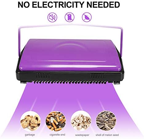 Yocada Carpet Sweeper Cleaner for Home Office Low&Undercoat Carpets Rugs Pet Hair Dust Scraps Paper Small Rubbish Cleaning with a Brush