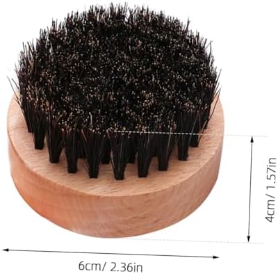 Gatuida Bristle Beard Comb Wooden Handle Professional Beard Styling Tool for Men Portable Hair Brush