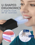 U-Shaped Electric Toothbrush for Adults, ultrasonic Toothbrush with IPX7 Waterproof, Adult Electric Toothbrush with 4 Clean Modes