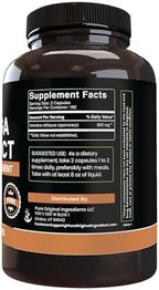 PURE ORIGINAL INGREDIENTS Chaga Mushroom Extract (365 Capsules) No Magnesium Or Rice Fillers, Always Pure, Lab Verified