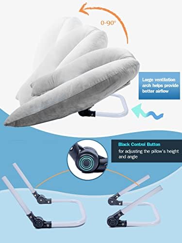 Face Down Pillow After Eye Surgery, Adjustable Height Prone Prone Face Down Sleeping, Retina Lying Pillow, Vitrectomy Macular Hole Retinal Detachment Recovery Equipment Eye Surgery Support
