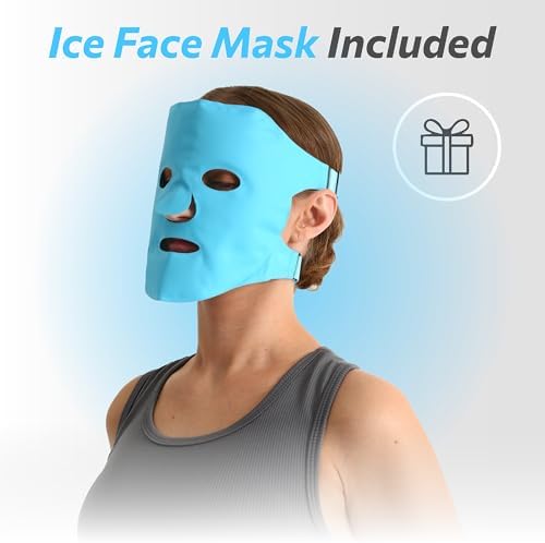 Face Down Pillow with Ice Face Mask for Massage Table, Massage Headrest for Bed, Face Pillows for Stomach Sleeping, BBL Pillow After Surgery Post Eye Surgery & Vitrectomy Recovery