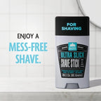 Pacific Shaving Company Ultra Slick Shave Stick - No Mess Body Shaving Stick with Moisturizing Coconut Oil - Travel-Friendly, Good for All Skin Types, Unisex (3 Oz)
