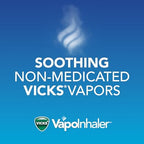 Vicks VapoInhaler, On-the-Go Portable Nasal Inhaler, Non-Medicated, With Refreshing Vicks Vapors, Menthol Scent , 2 Scented Sticks