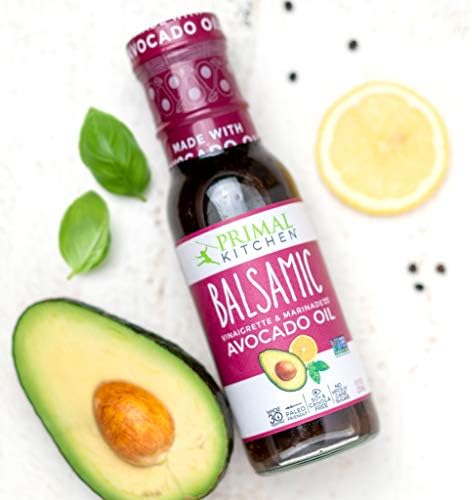 Primal Kitchen Italian Dressing, Balsamic Vinaigrette, and Greek Dressing & Marinade, Made with Avocado Oil, 8 Fluid Ounces, Variety Pack of 3