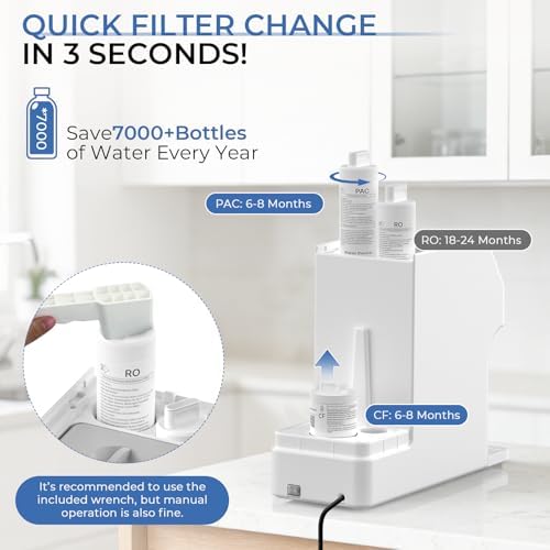 Waken Electric C11S Series Water Filter 2-Piece Replacement Filter Set (1 PAC, 1CF)