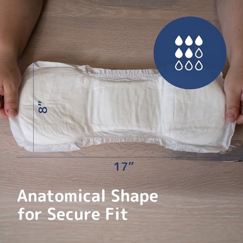 Abena San Premium Incontinence Pads, Moderate Absorbency, (Sizes 4 to 7), Size 4, 30 Count