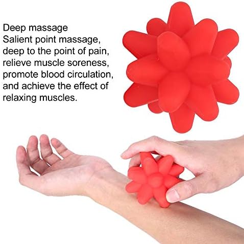 Brrnoo Silicone Massage Ball, Ball for Trigger Point Massage - Deep Tissue Massager for Myofascial Release - Mobility Ball for Exercise & Recovery, Foot Acupoint Trigger Point Massage