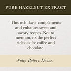 Cook's, Pure Hazelnut Flavor, Perfect for Baking and Cooking, Certified Kosher, Gluten Free, Allergen Free, Vegan, 8 oz