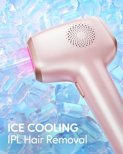 INNZA IPL Hair Removal with Ice Cooling Care Function for Women,Long-Lasting Results,999,999 Flashes Painless IPL Hair Remover, Hair Removal Device for Armpits Legs Arms Bikini Line, Corded