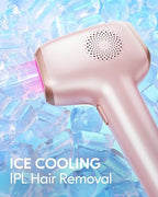 INNZA IPL Hair Removal with Ice Cooling Care Function for Women,Long-Lasting Results,999,999 Flashes Painless IPL Hair Remover, Hair Removal Device for Armpits Legs Arms Bikini Line, Corded