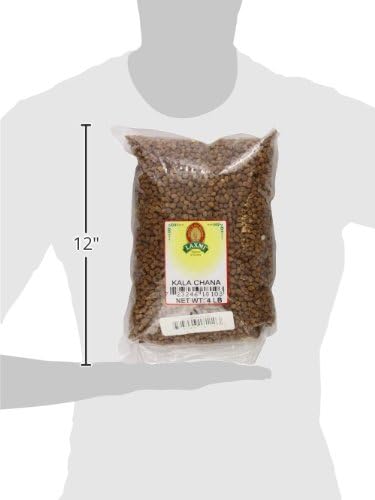 Laxmi Kala Chana Black Chickpeas - Whole Chana, 4 Pounds
