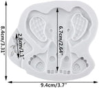 Lingzhi Elephant Fondant Silicone Molds for Cake Decoration Cupcake Topper Chocolate Candy Sugar Craft Gum Paste Polymer Clay